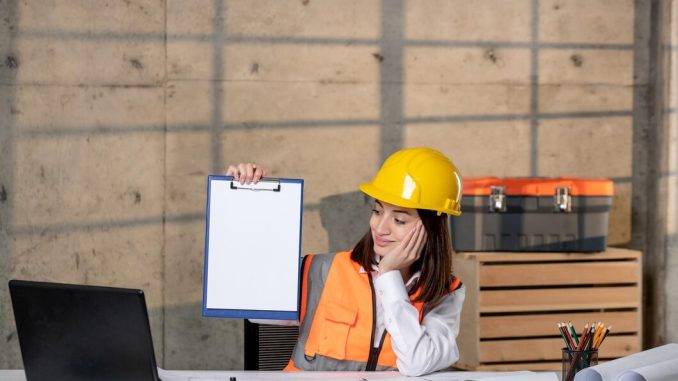 engineer-cute-young-smart-brunette-girl-civil-worker-helmet-vest-having-new-project_140725-167622 TRAINING PERANCANGAN DAN ADMINISTRASI KONTRAK PENGADAAN BARANG & JASA KONSTRUKSI