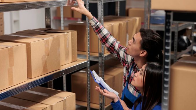 warehouse-managers-checking-orders-list-clipboard-taking-parcel-from-shelf-storehouse-workers-searching-product-storage-room-rack-preparing-package-dispatching_482257-71307 TRAINING EFFECTIVE INVENTORY MANAGEMENT
